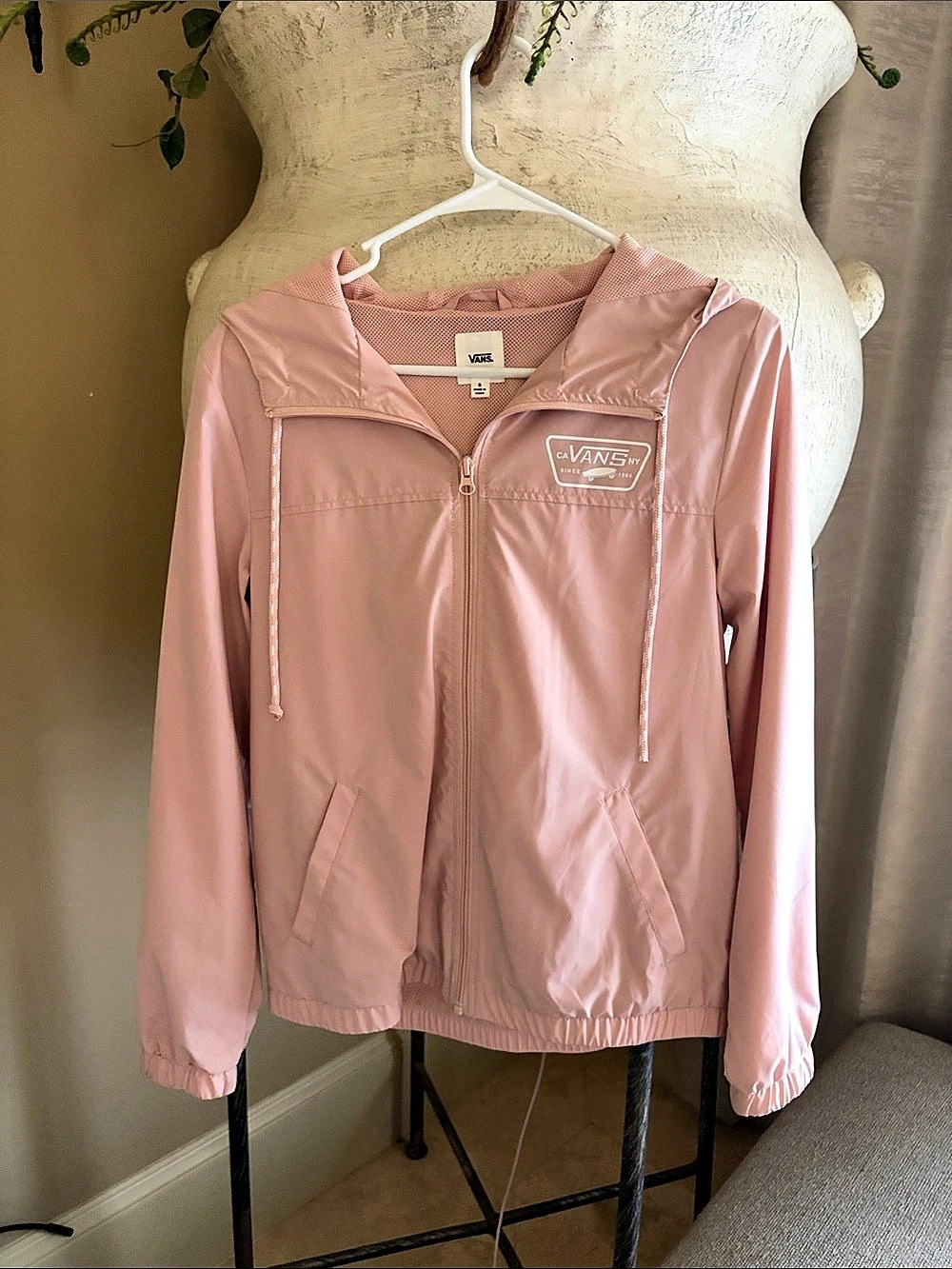 Vans Women's Pink Windbreaker Size Small Like New